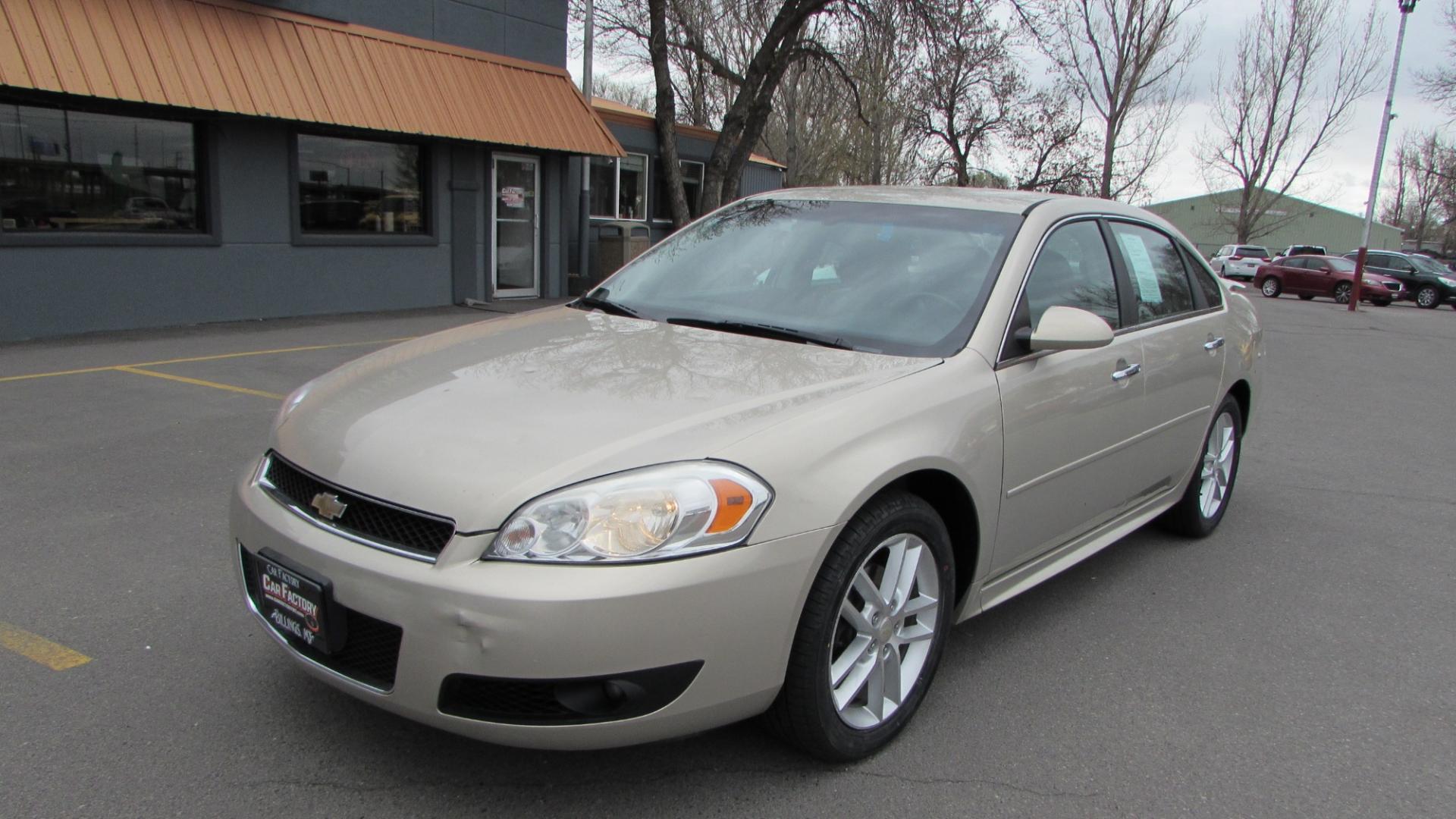 2012 Beige /Black Chevrolet Impala LTZ (2G1WC5E34C1) with an V6 engine, Automatic transmission, located at 4562 State Avenue, Billings, MT, 59101, (406) 896-9833, 45.769516, -108.526772 - Photo#1